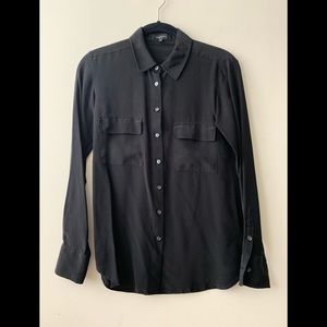 Babaton Silk Button Down Blouse
